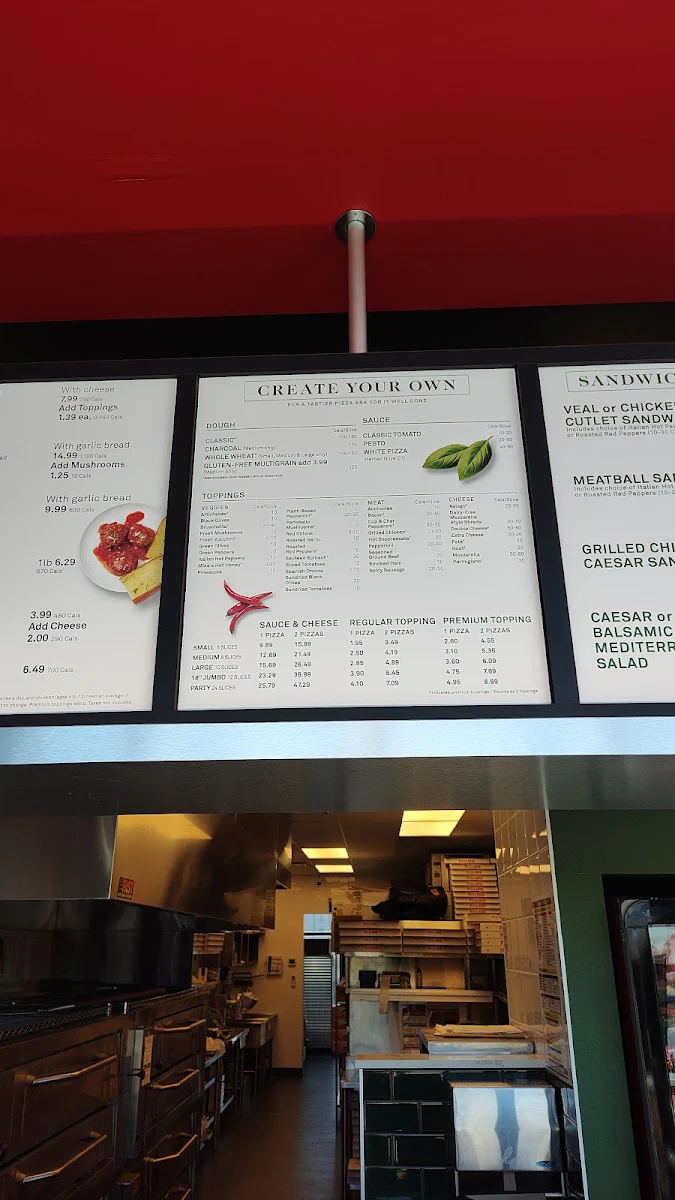 Menu, Pizza Nova