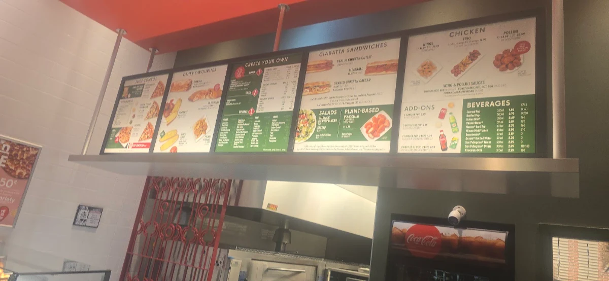 Menu, Pizza Nova