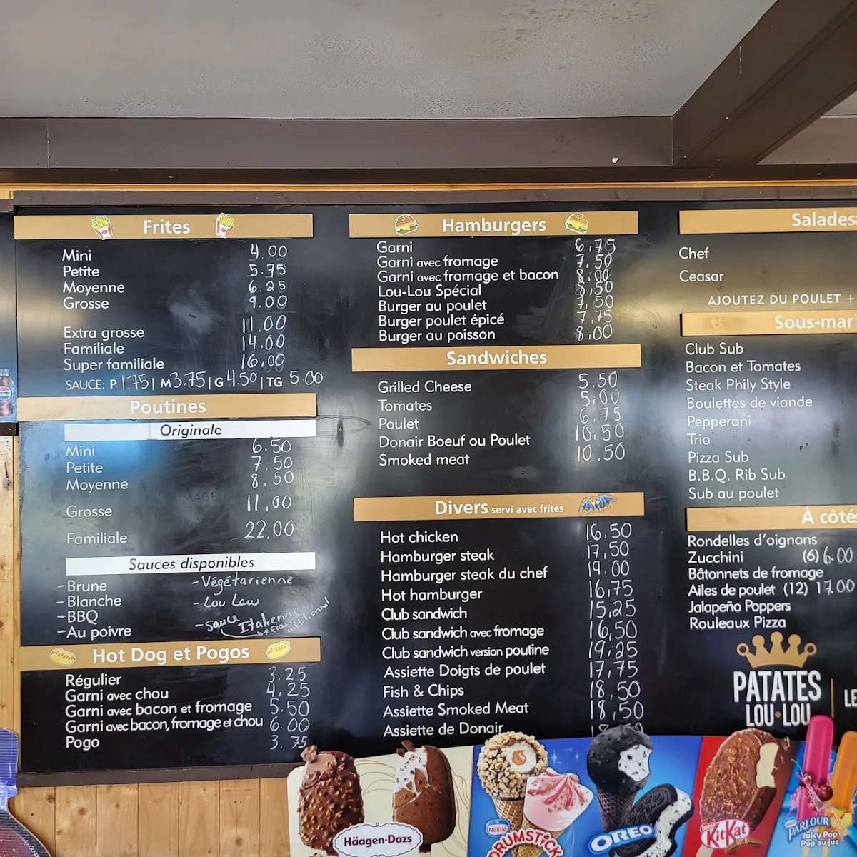 Menu, Patate Lou-Lou