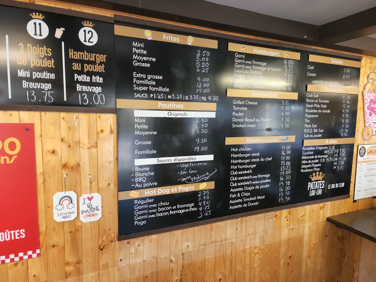 Menu, Patate Lou-Lou