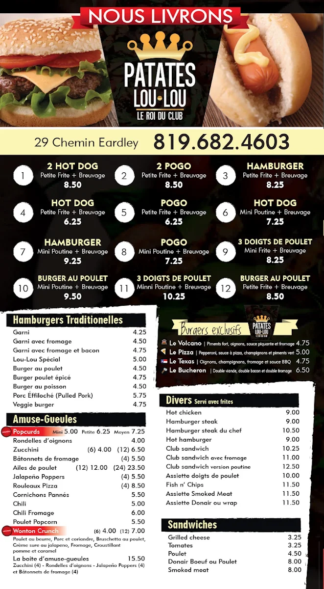 Menu, Patate Lou-Lou