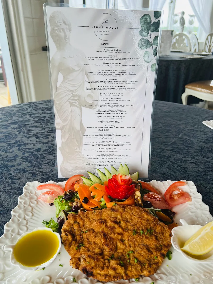 Menu, Light House Lounge & Grill