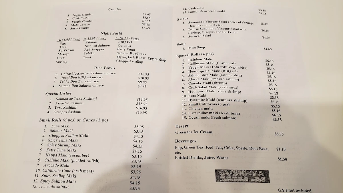 Menu photo 1