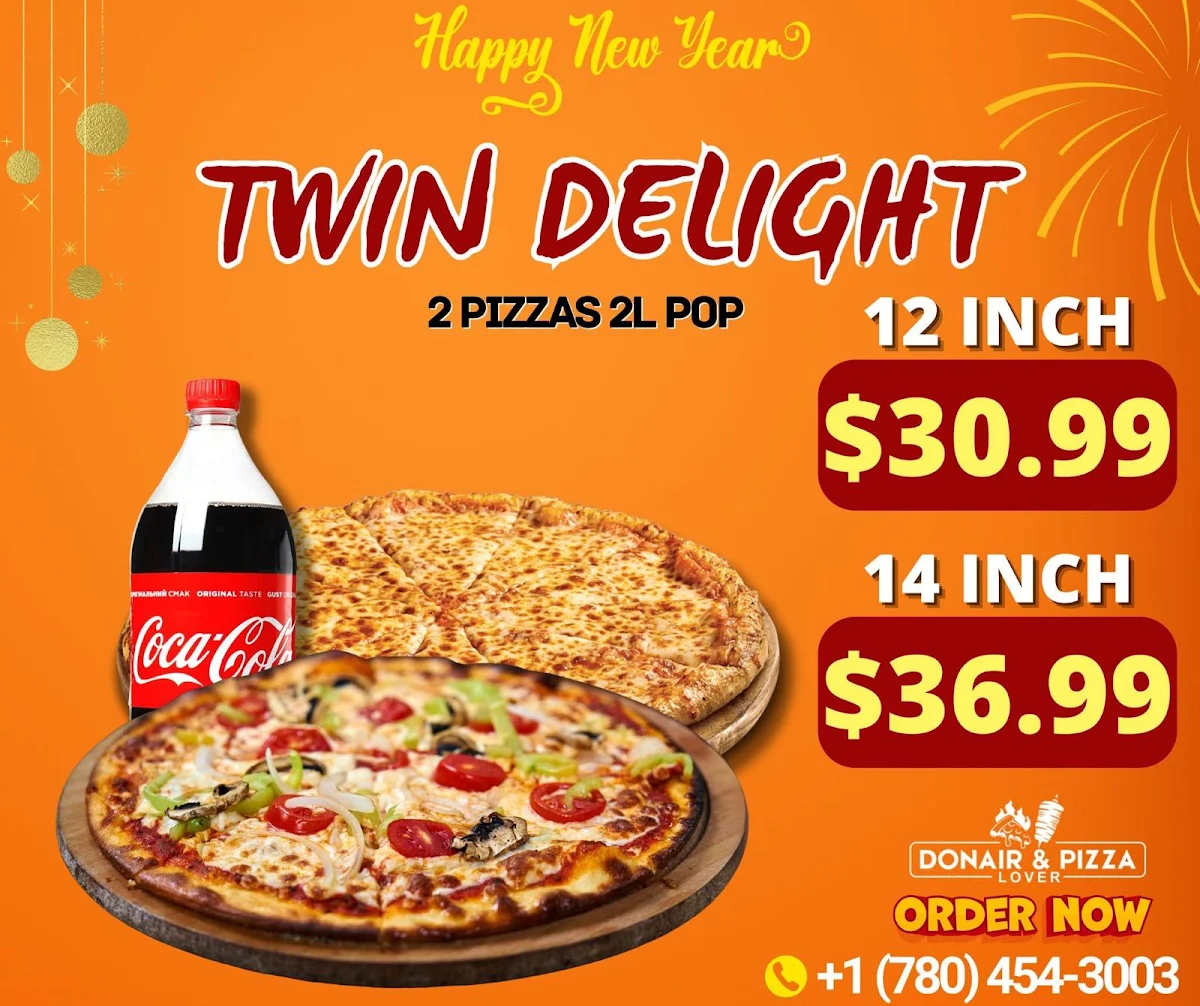 Menu, Donair & Pizza Lover