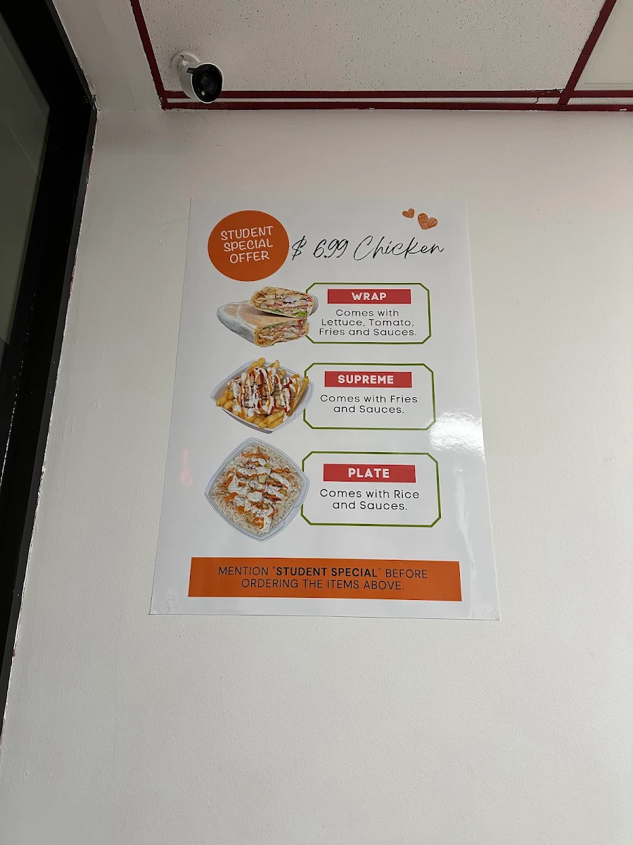 Menu, VIVA SHAWARMA