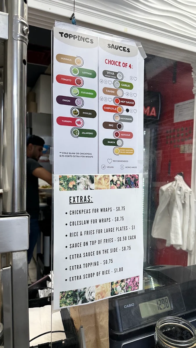 Menu, VIVA SHAWARMA