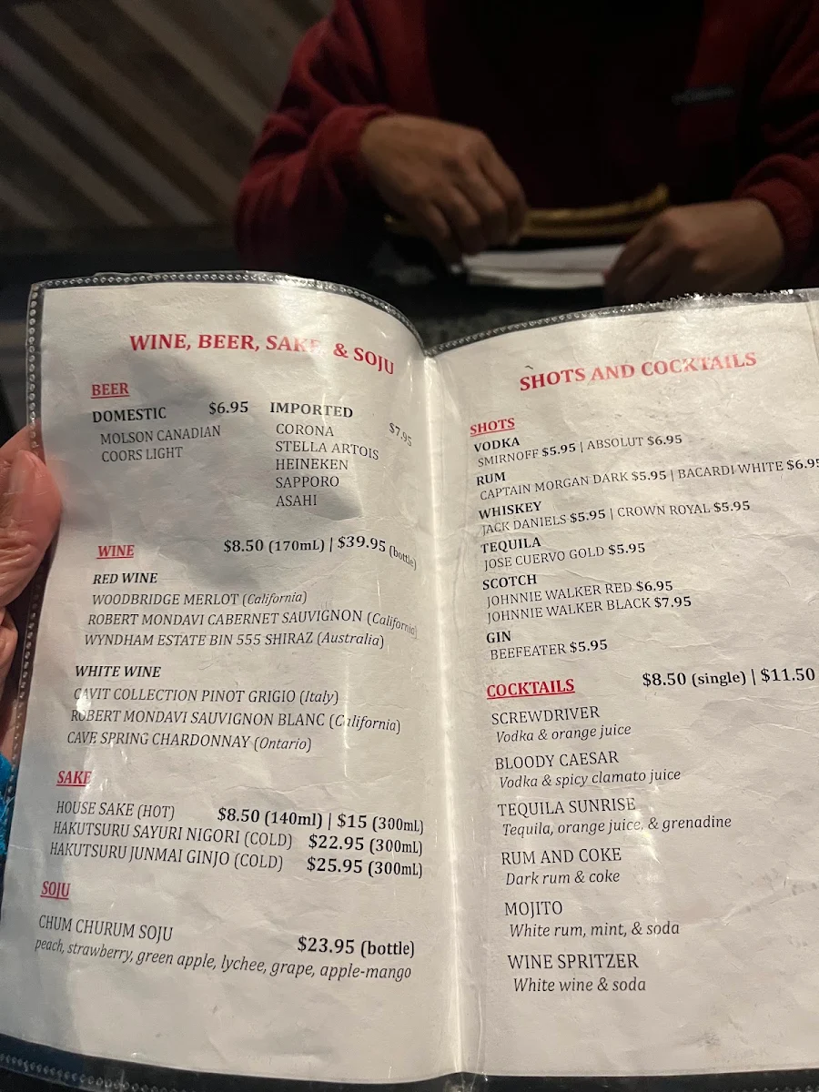 Menu, Chako Vaughan