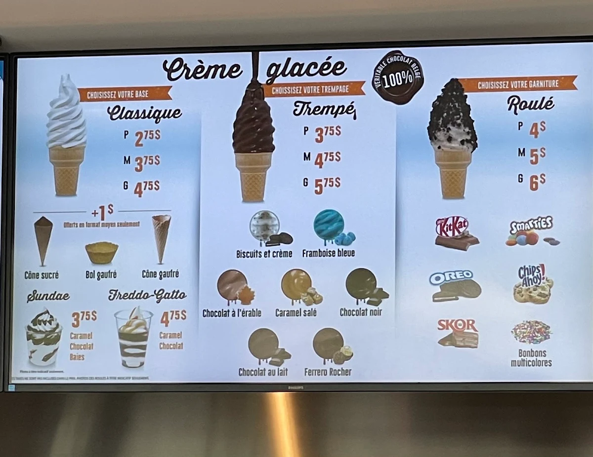 Menu, Mr. Puffs