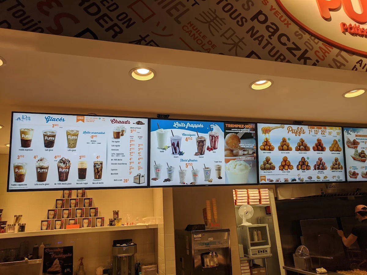 Menu, Mr. Puffs