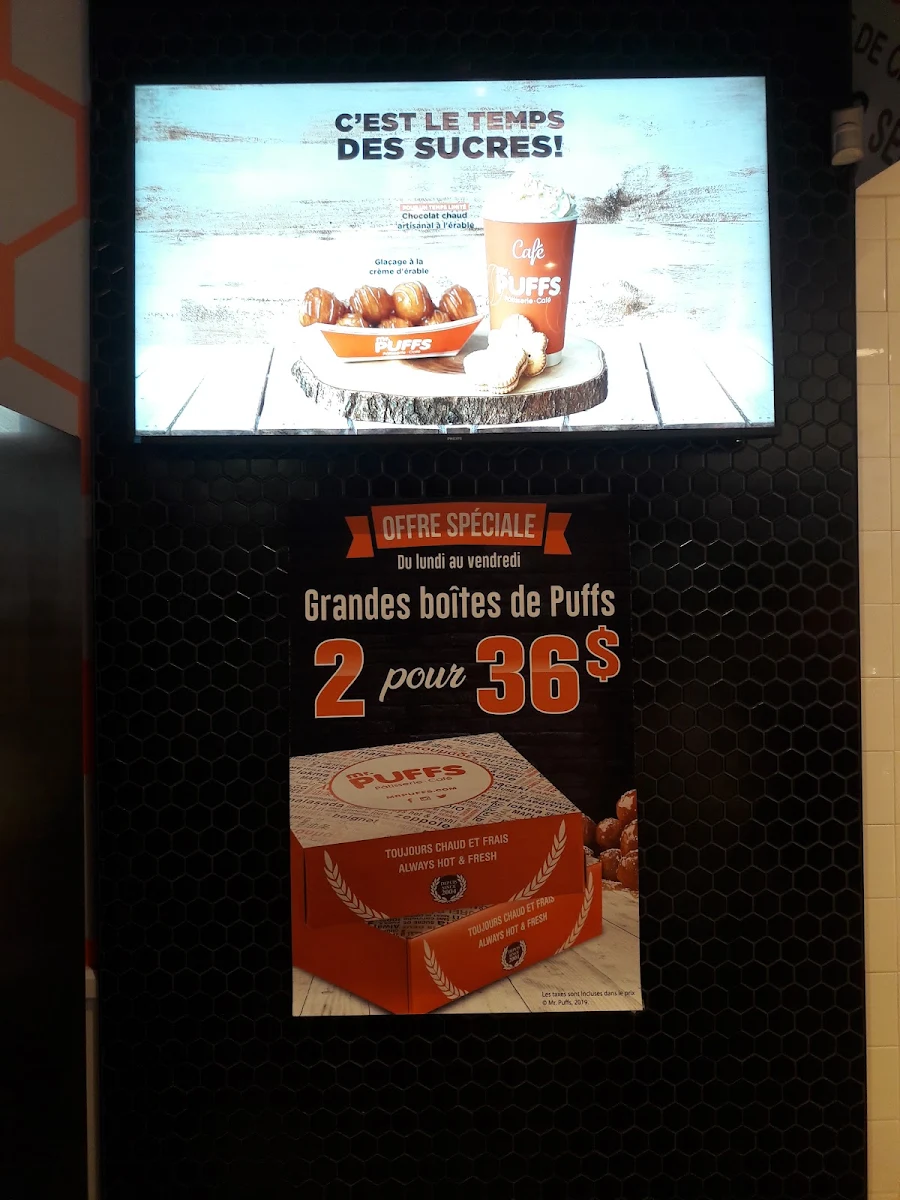 Menu, Mr. Puffs