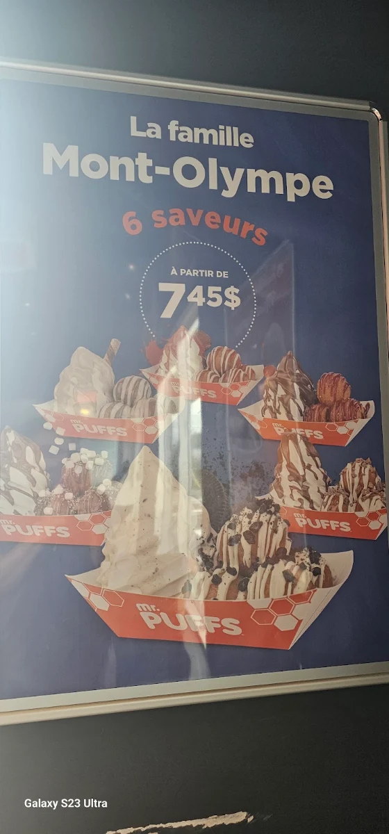 Menu, Mr. Puffs