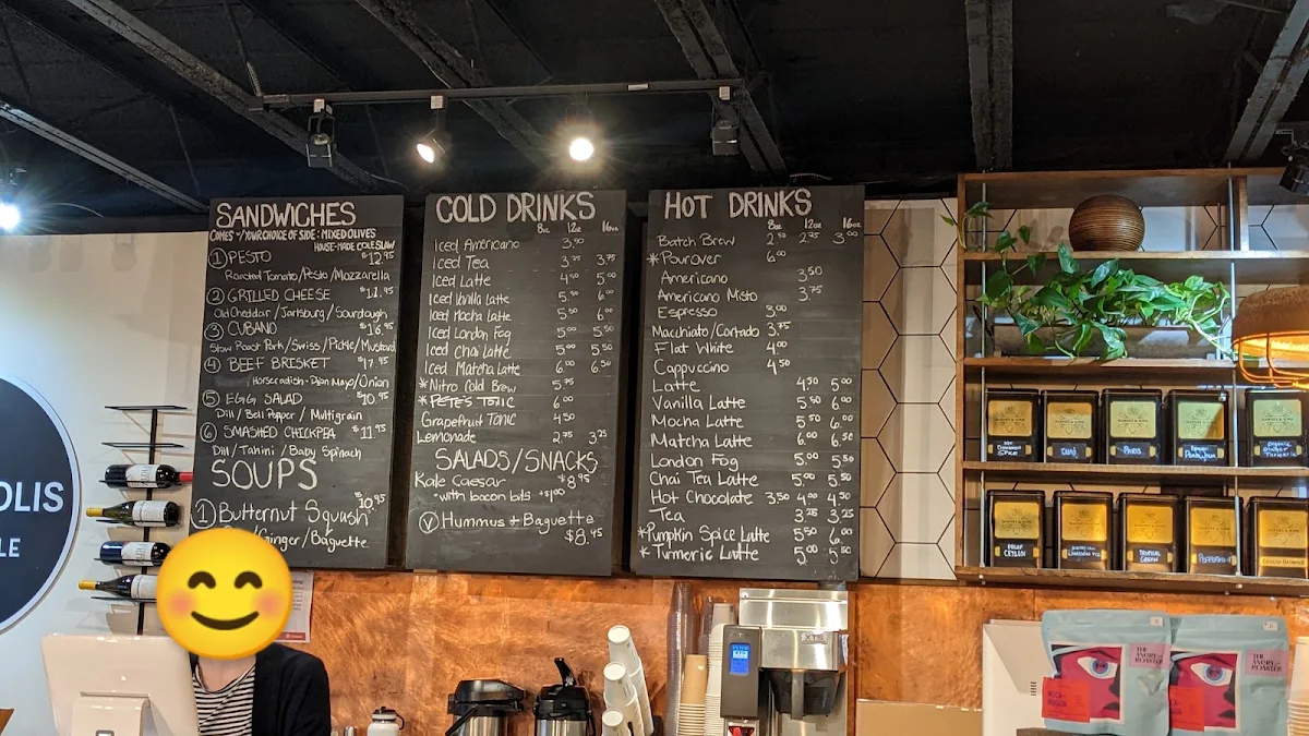 Menu, Metropolis Mercantile + Café