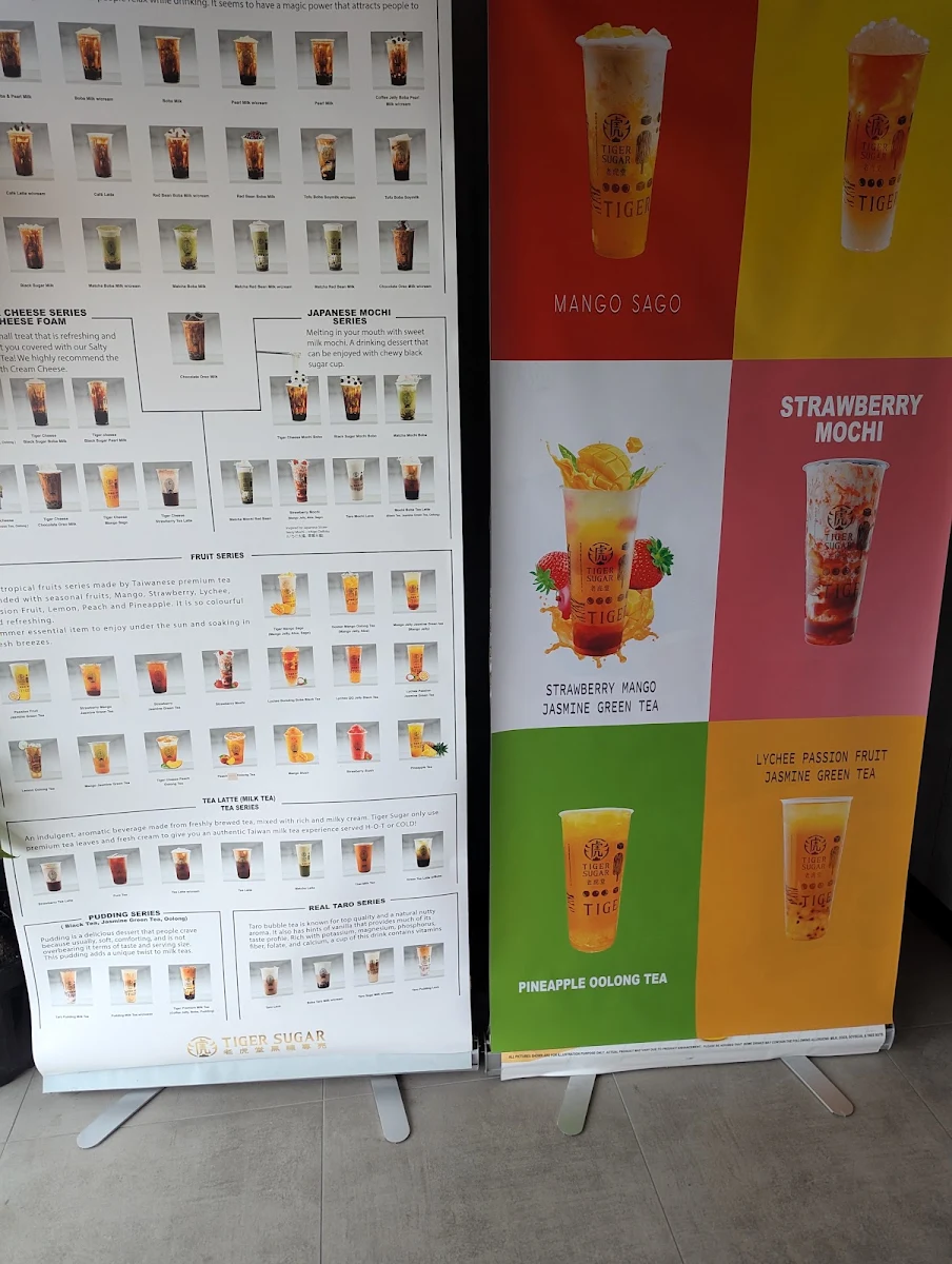 Menu, Tiger Sugar - Aurora