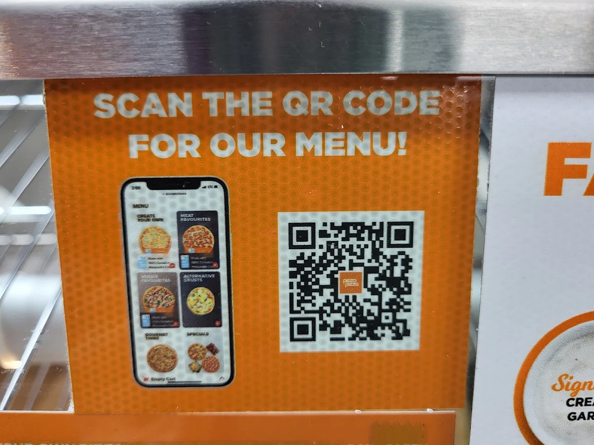 Menu, Pizza Pizza