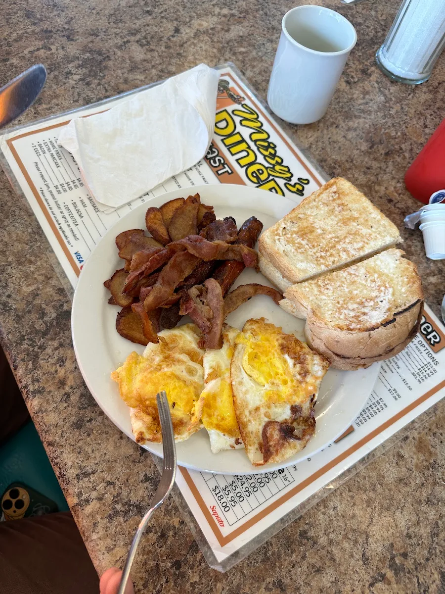 Menu, Missy's Diner