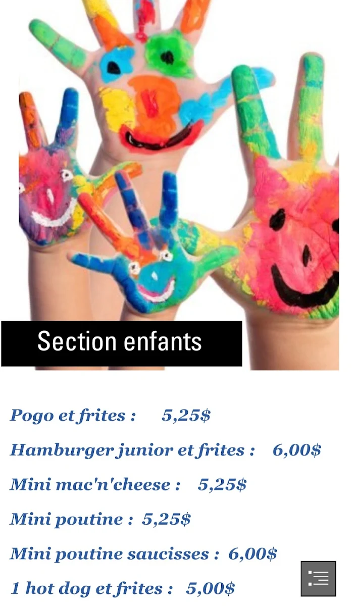 Menu, Simplement Marie