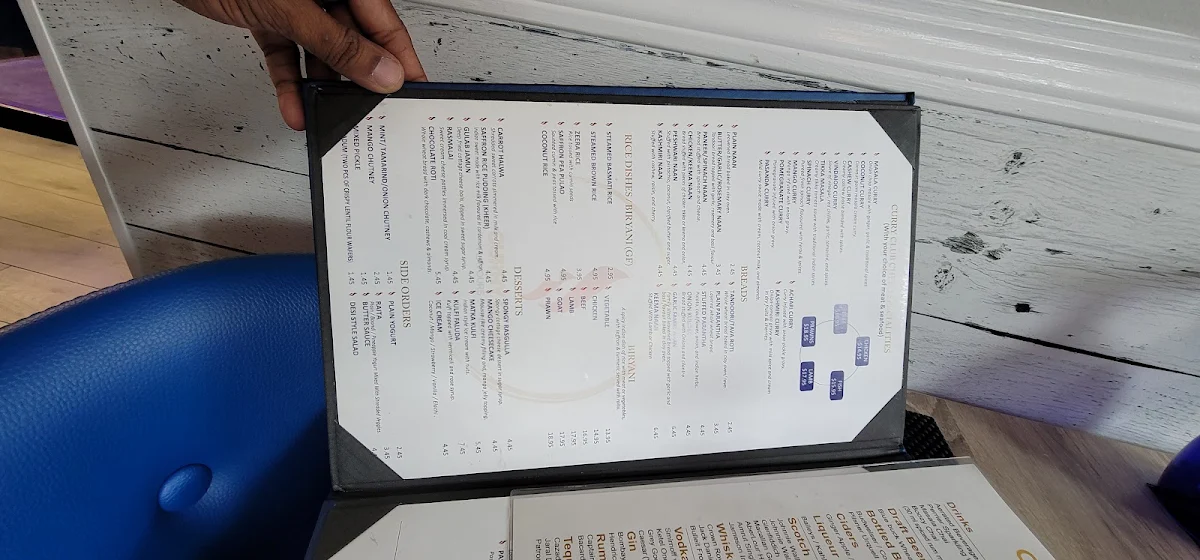 Menu, Curry Club