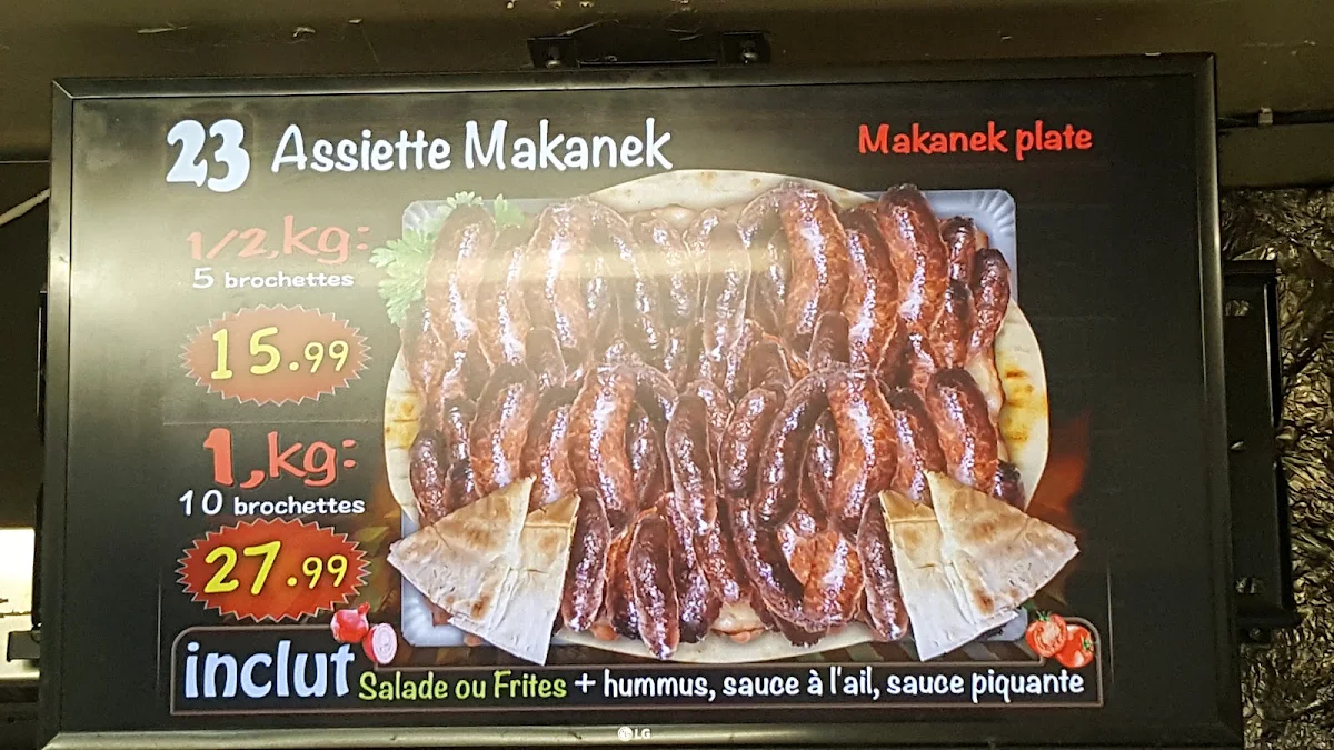 Menu, Boucherie et Grillades Farhat (Cote Des Neiges)