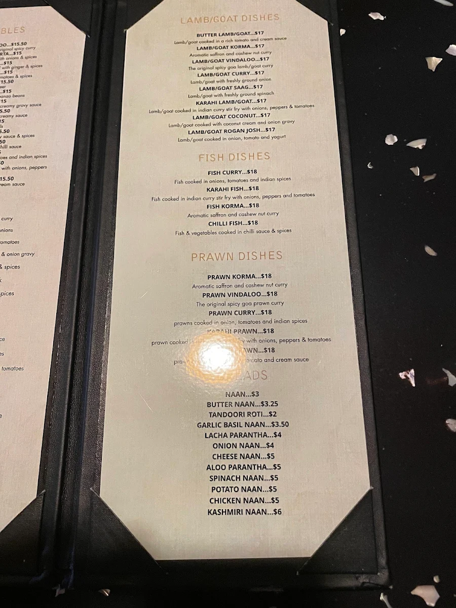 Menu, Mirch Masala Indian Cuisine | Delta/Surrey