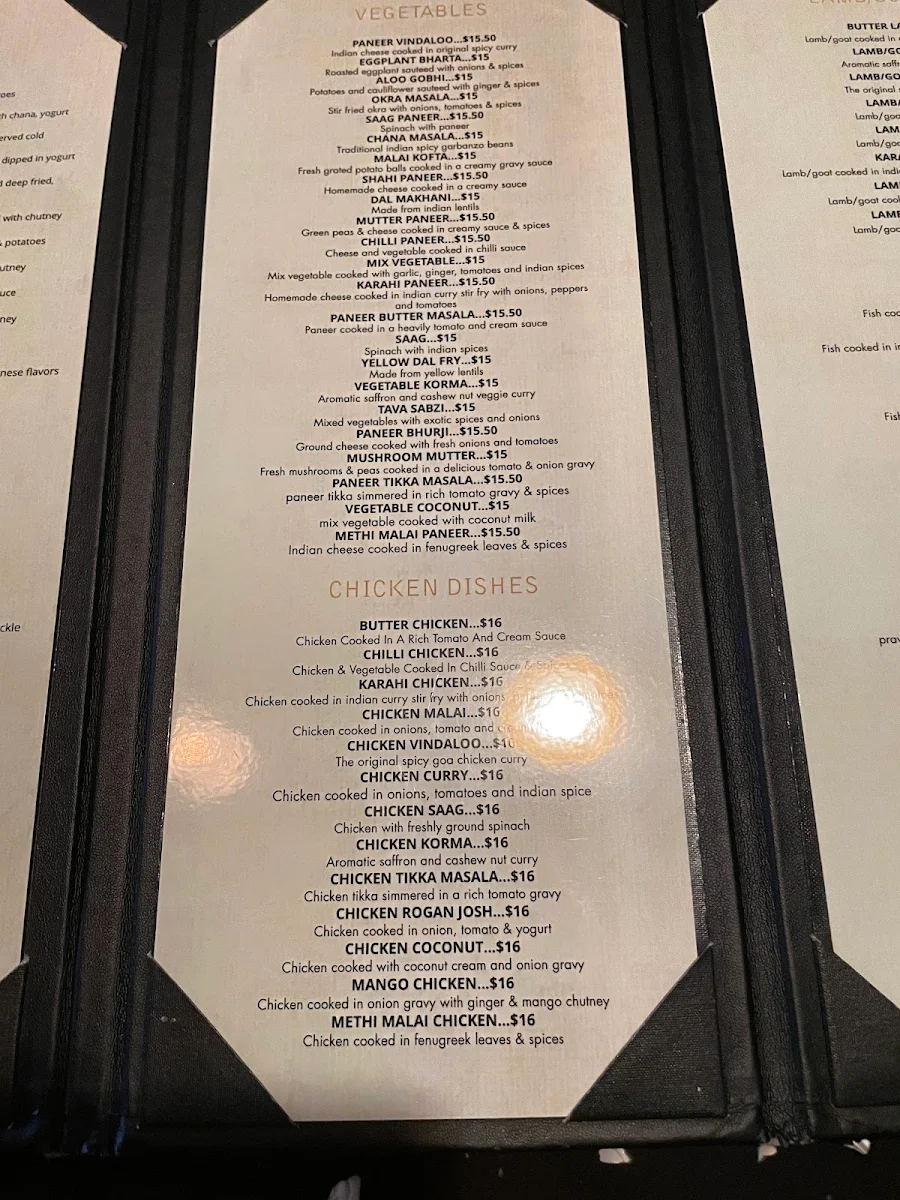 Menu, Mirch Masala Indian Cuisine | Delta/Surrey