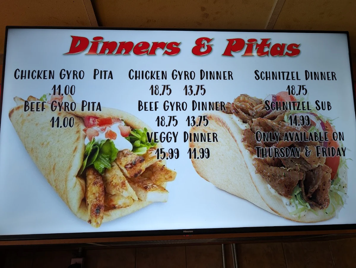Menu, Goody's