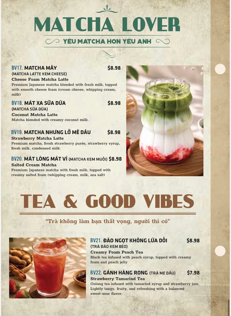 Menu, No Ne Kitchen And Bar