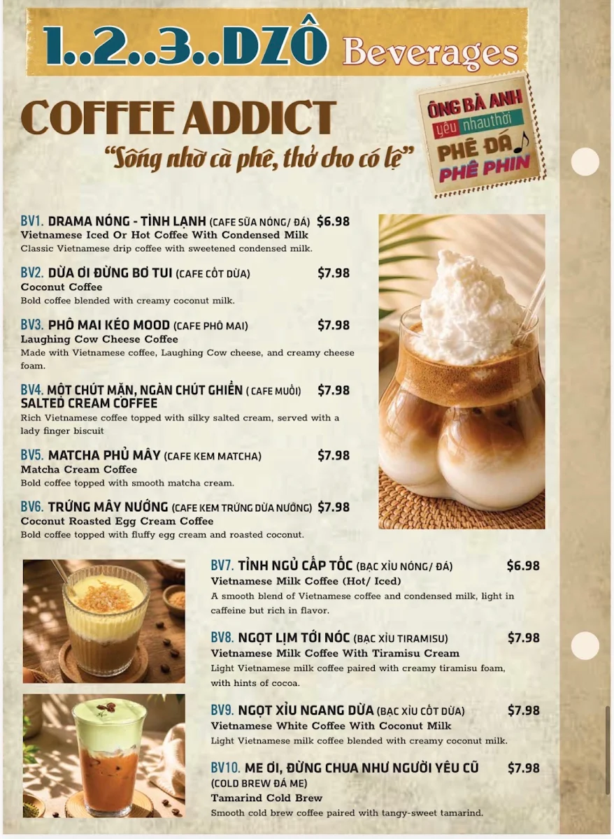 Menu, No Ne Kitchen And Bar