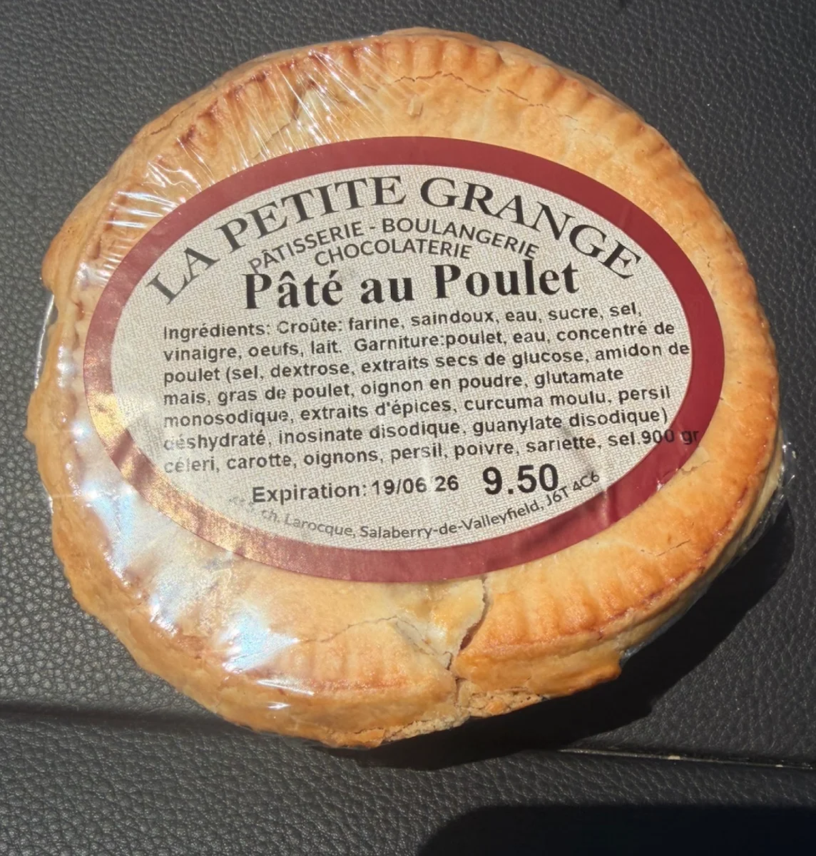 Menu, La Petite Grange - Valleyfield