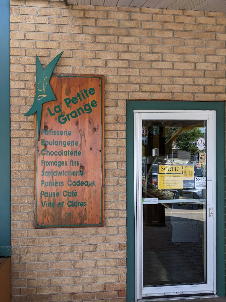 Menu, La Petite Grange - Valleyfield
