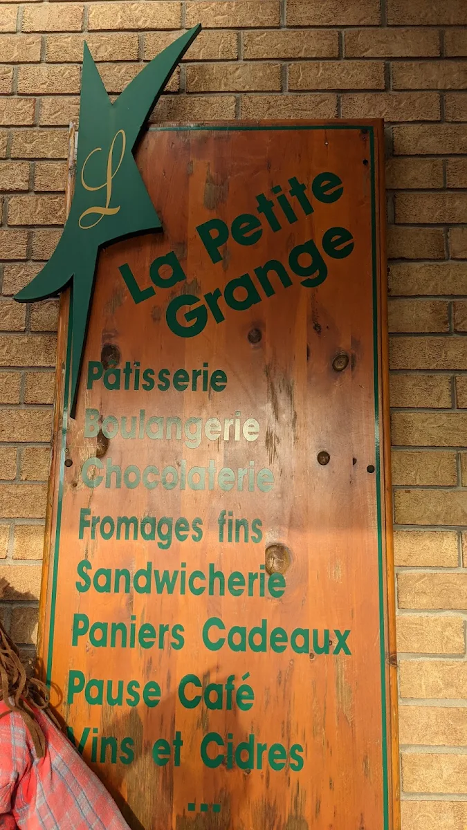 Menu, La Petite Grange - Valleyfield