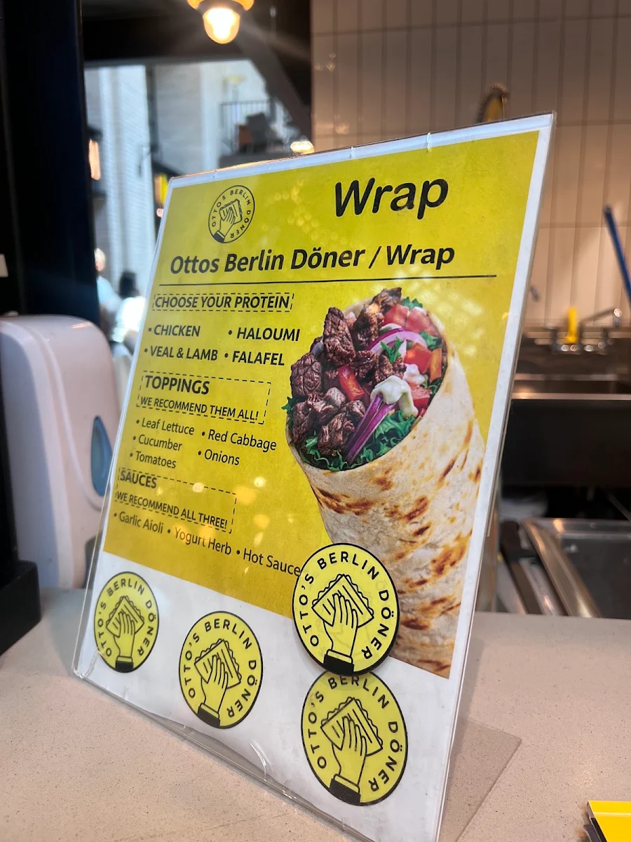 Menu, OTTOS BERLIN DONER