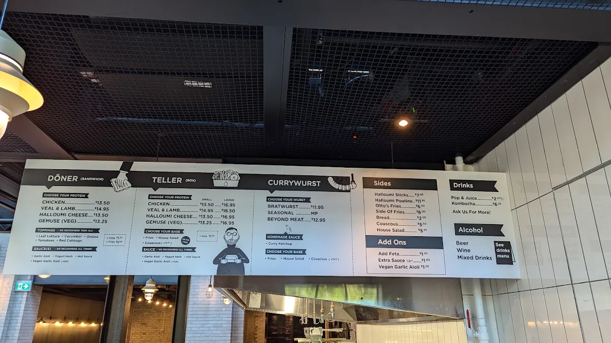 Menu, OTTOS BERLIN DONER