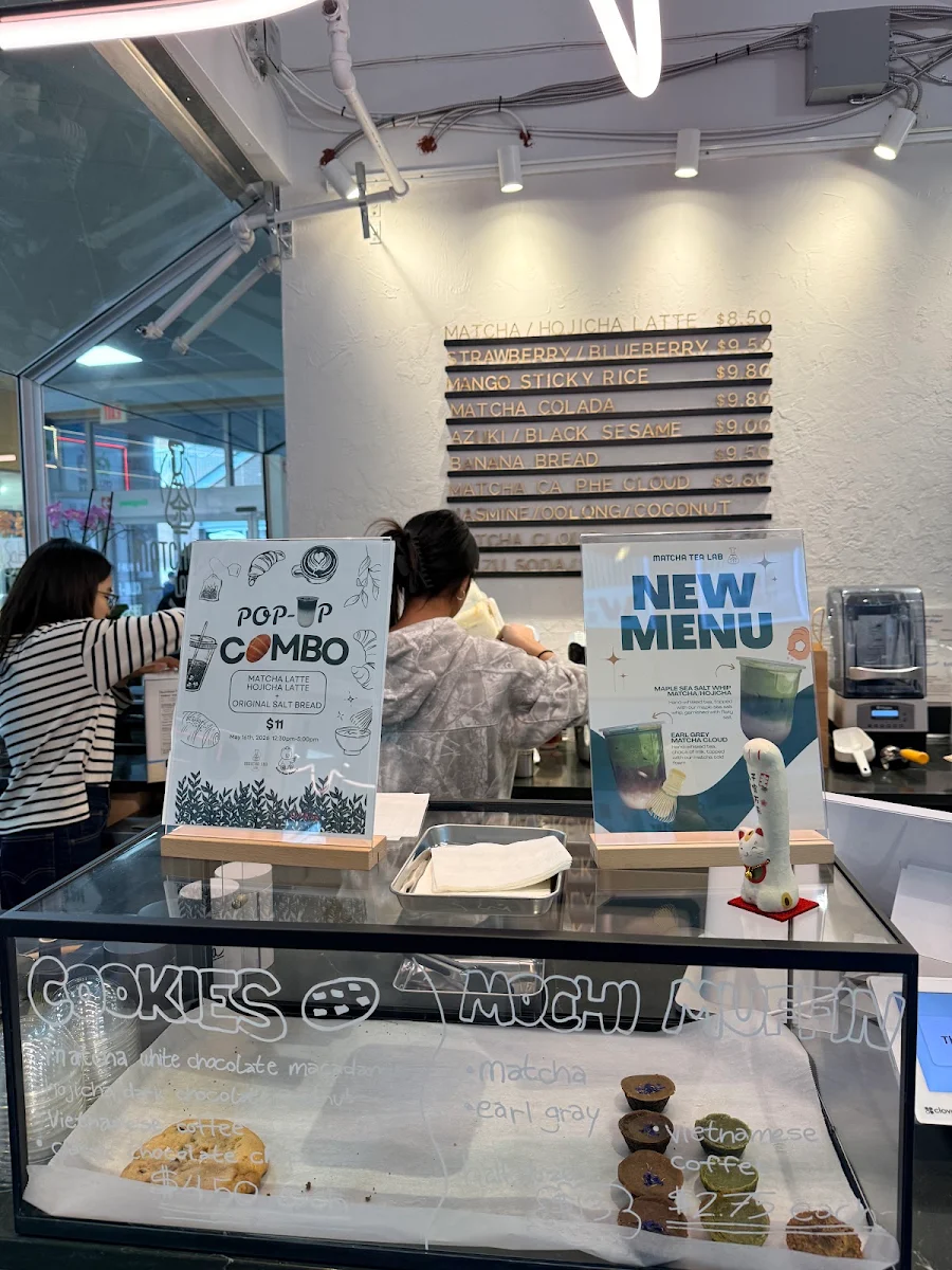 Menu, Matcha Tea Lab