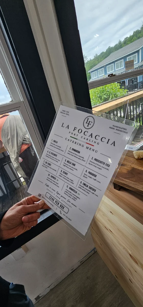Menu, La Focaccia