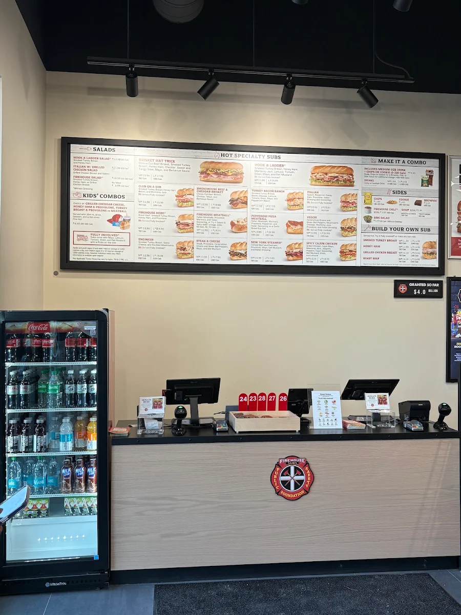 Menu, Firehouse Subs Kitchener Sunfish