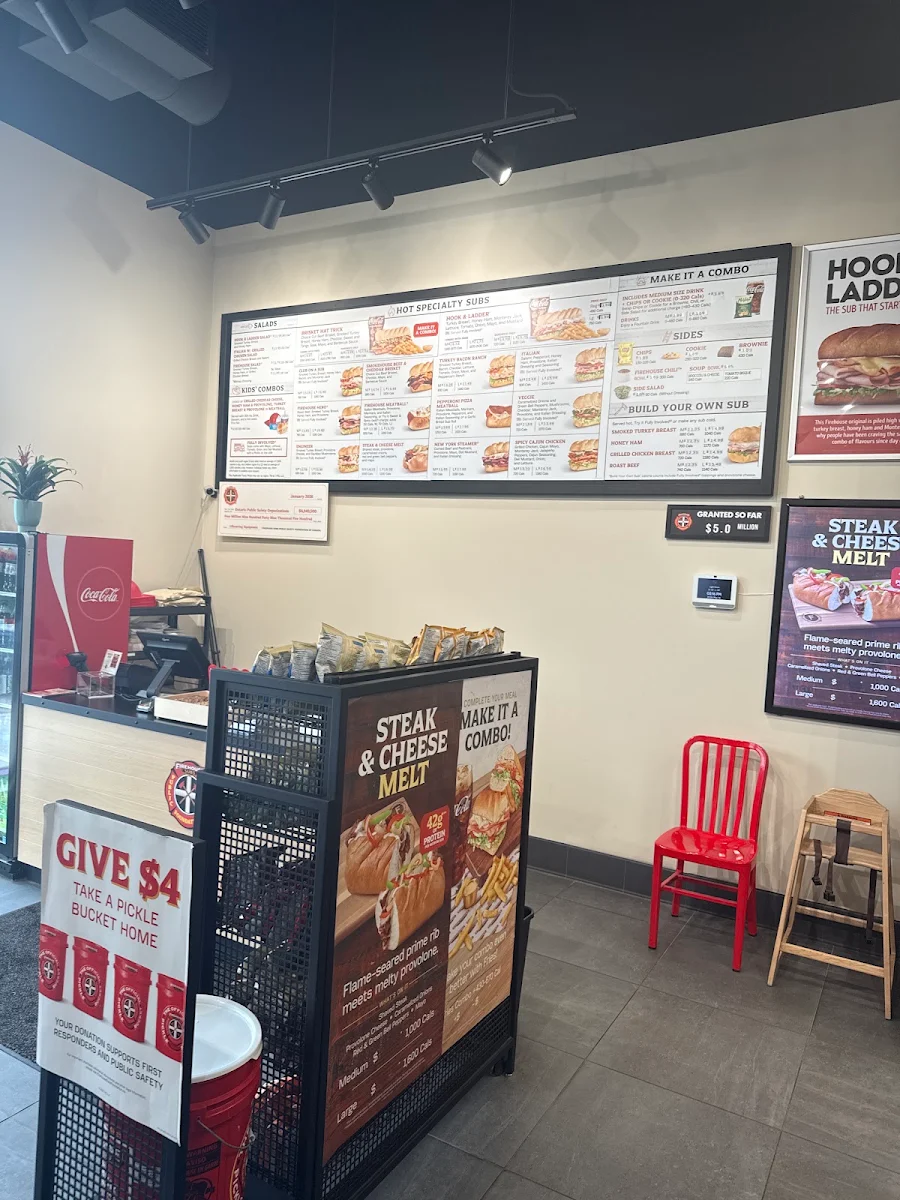 Menu, Firehouse Subs Kitchener Sunfish