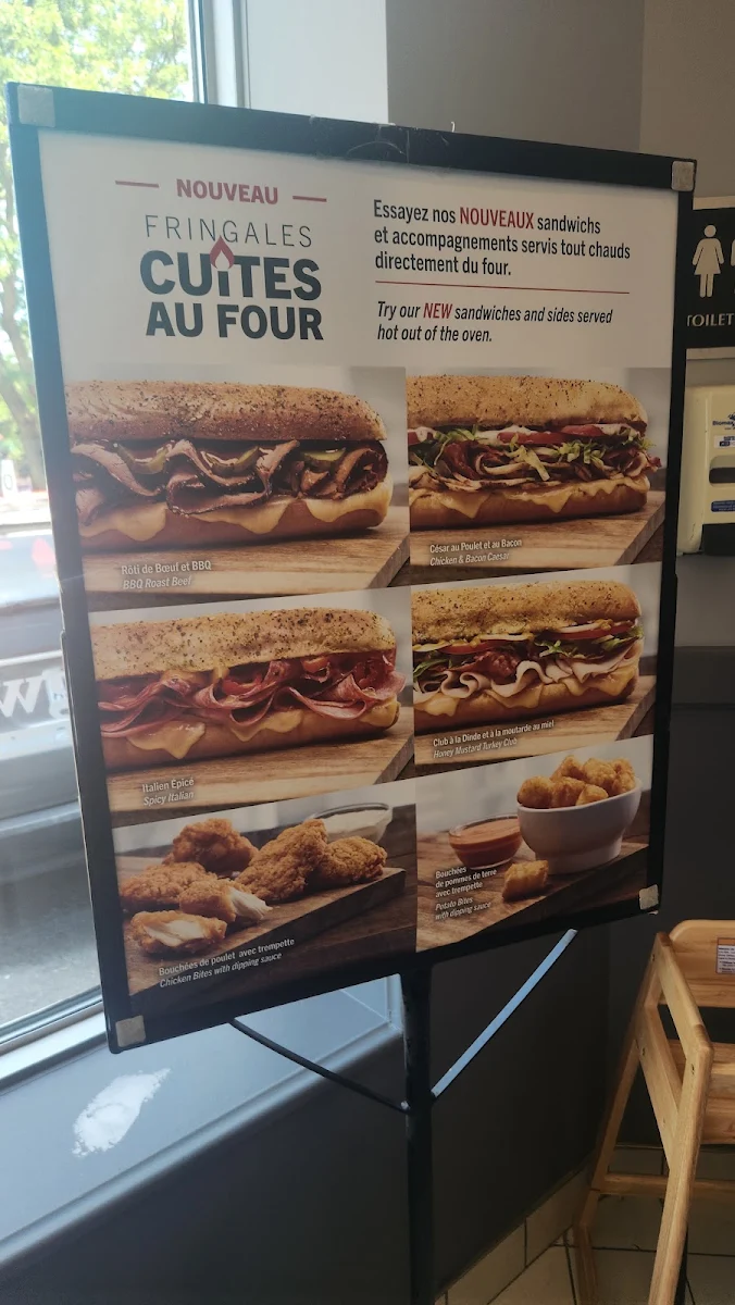 Menu, Dagwoods La Sandwicherie