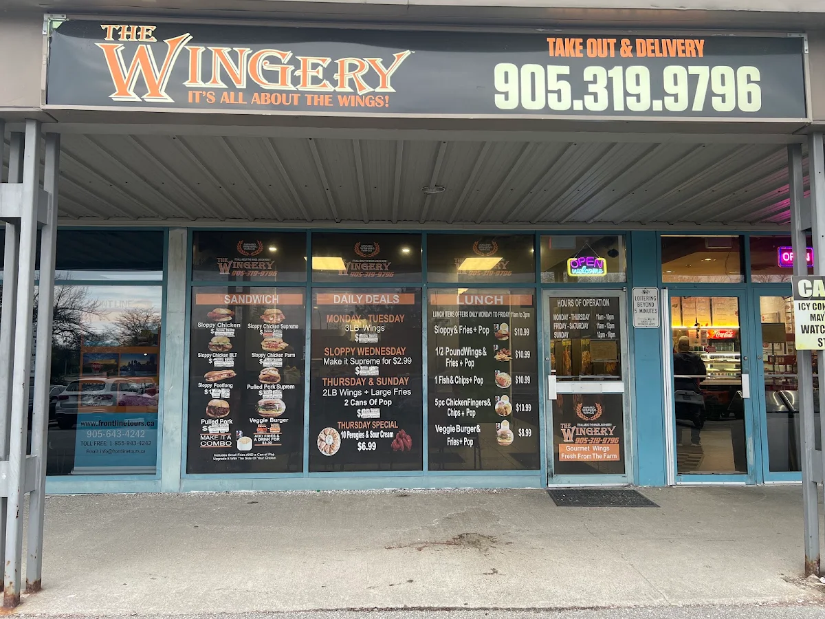 Menu, The Wingery