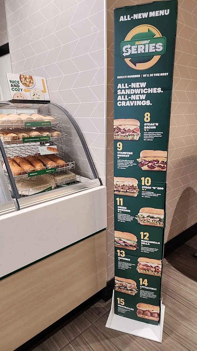 Menu, Subway