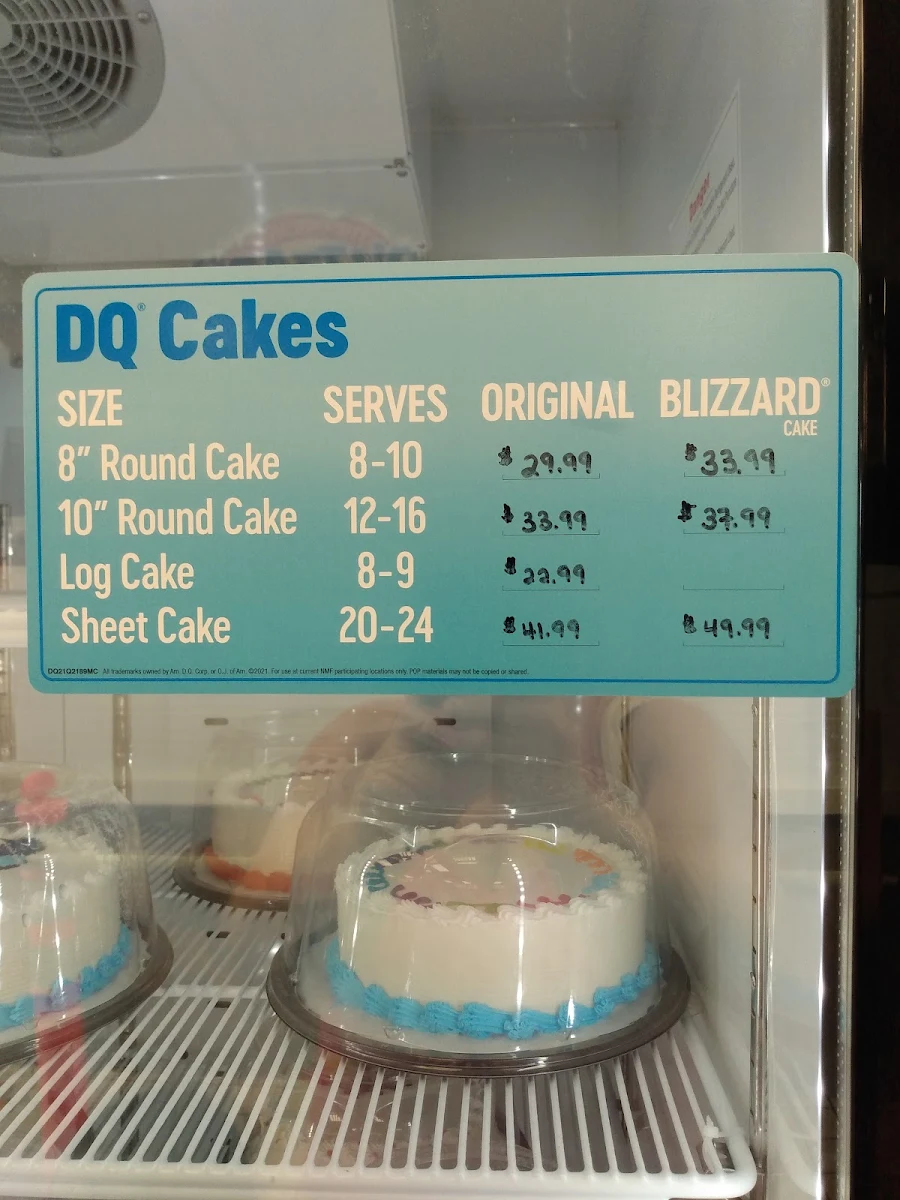 Menu, Dairy Queen Grill & Chill