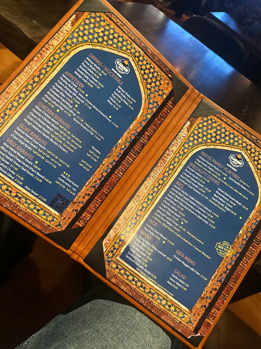 Menu, Karahi Boys
