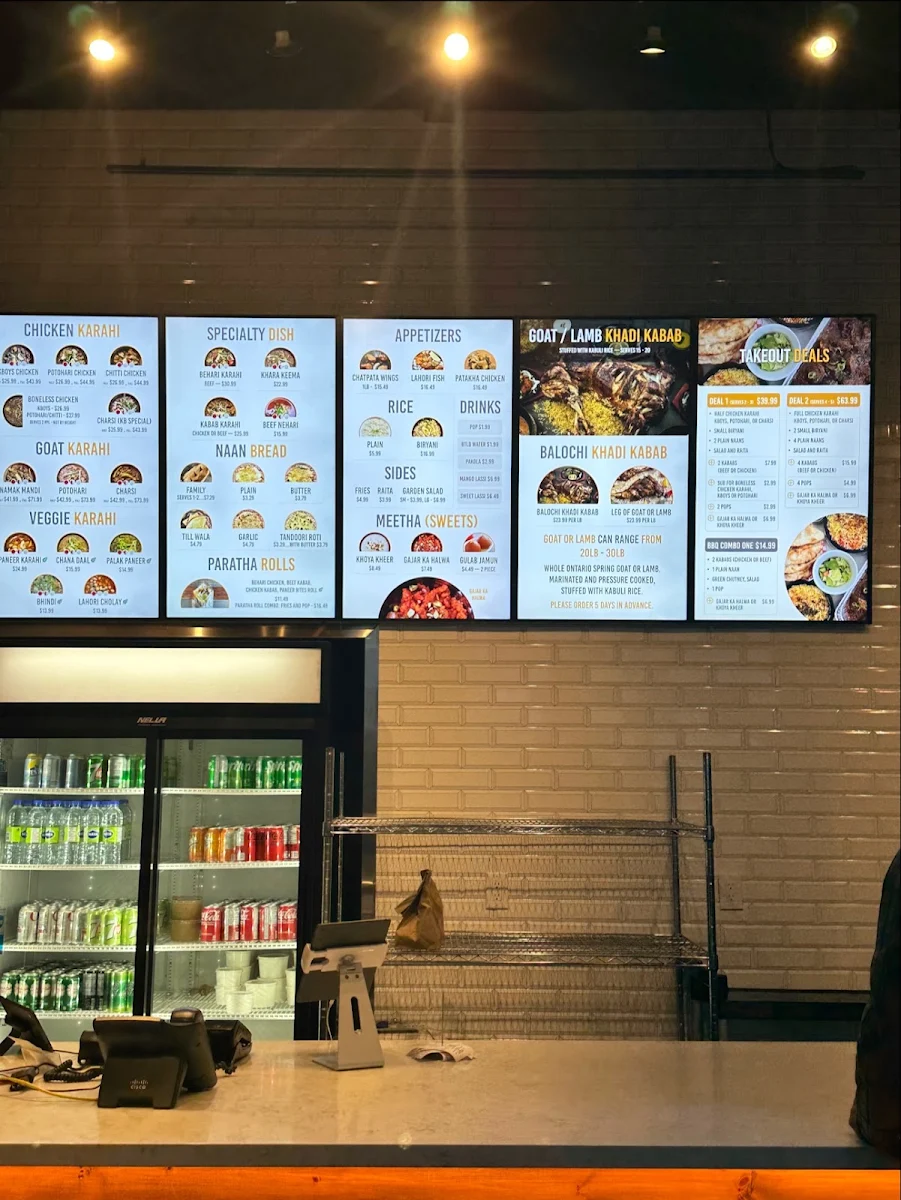 Menu, Karahi Boys