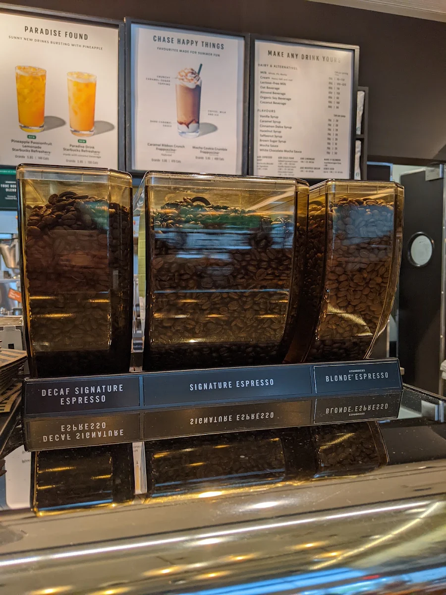 Menu, Starbucks Coffee Company