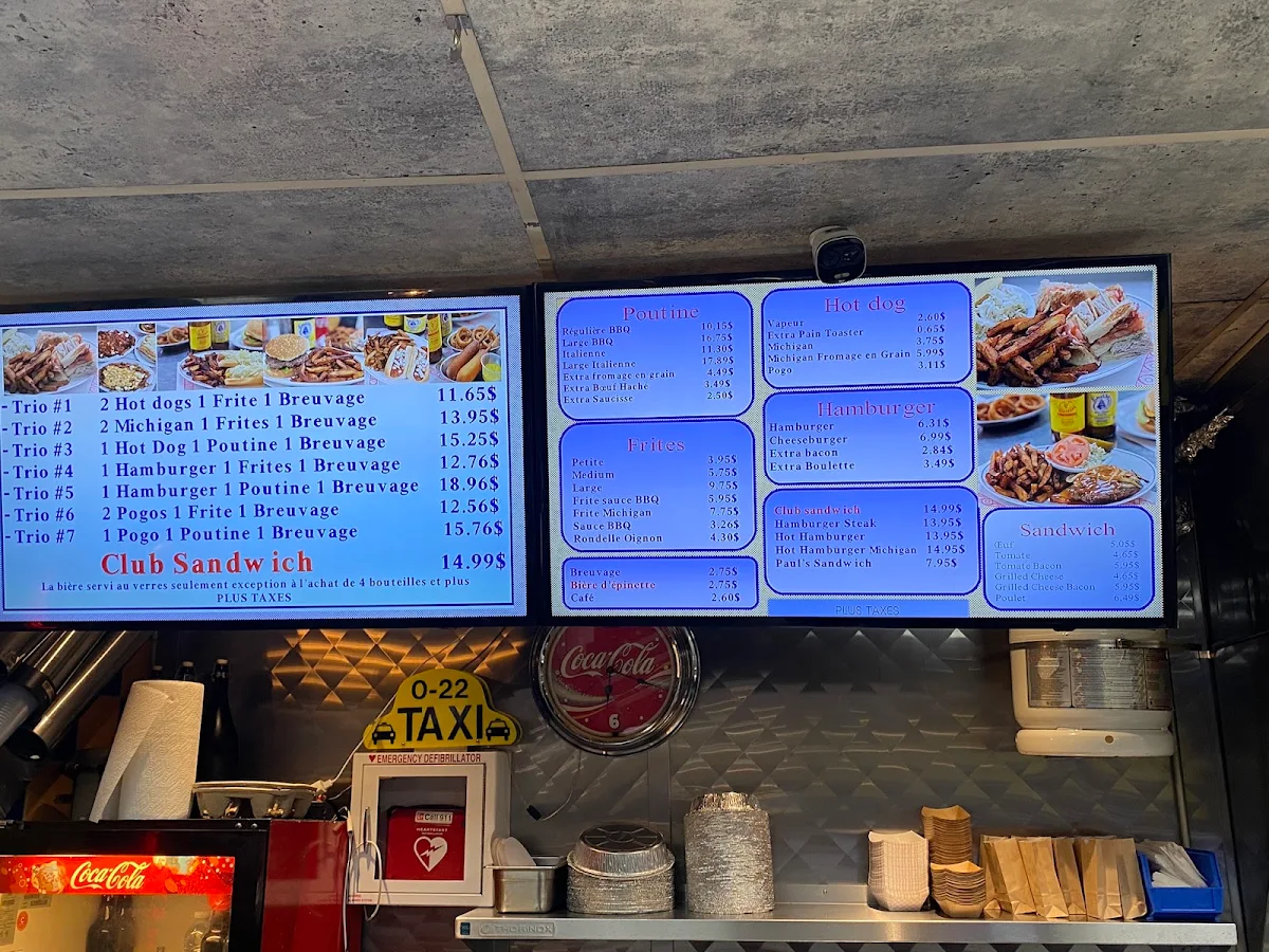 Menu, Paul Patates