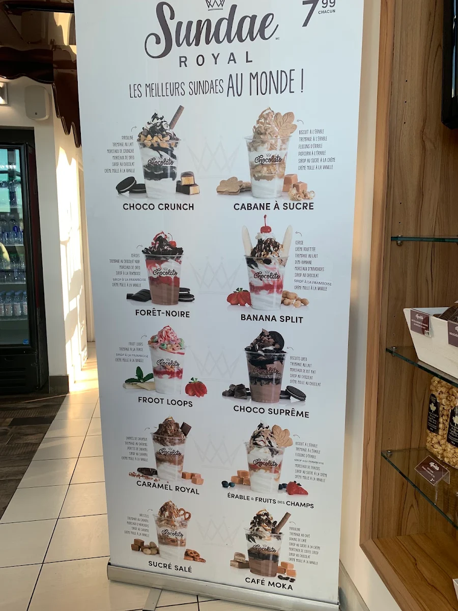 Menu, Chocolato - Ste-Foy