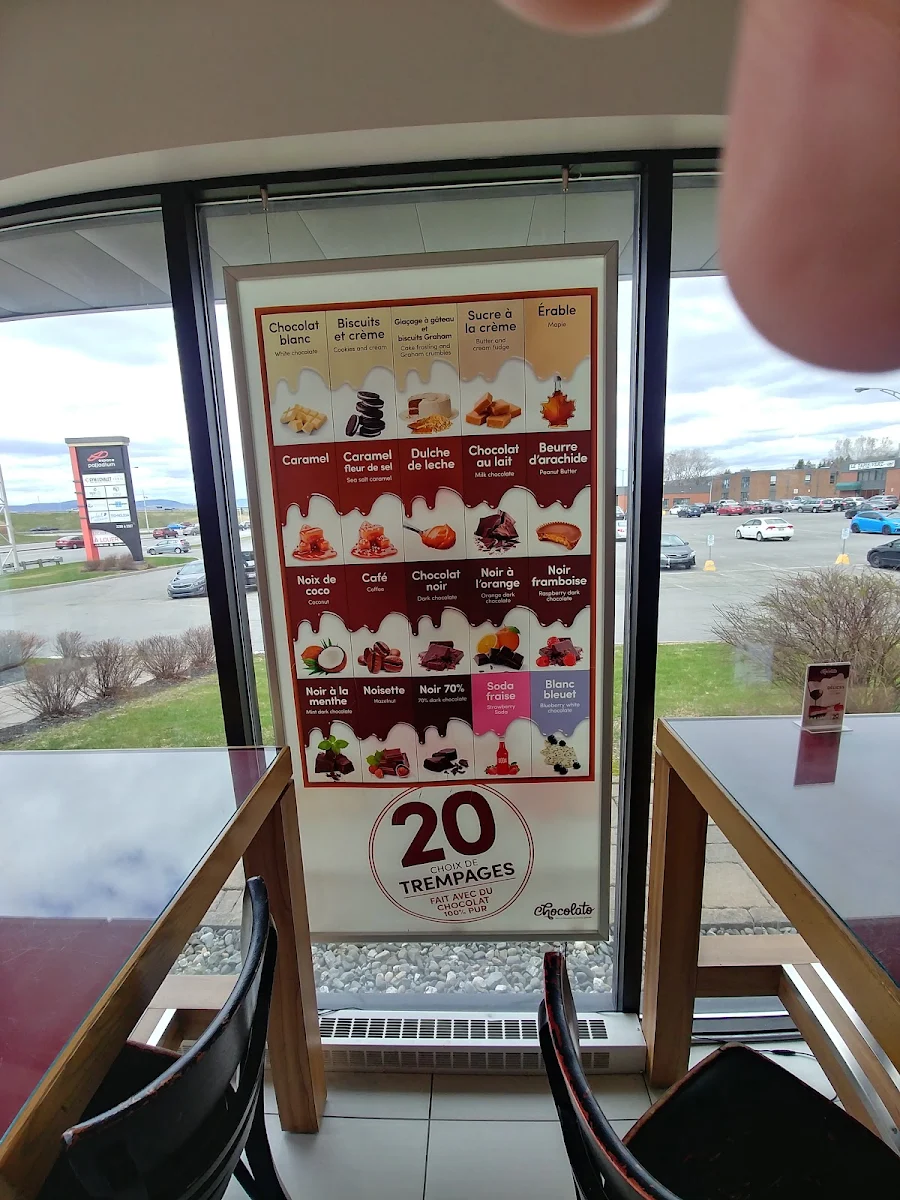 Menu, Chocolato - Ste-Foy