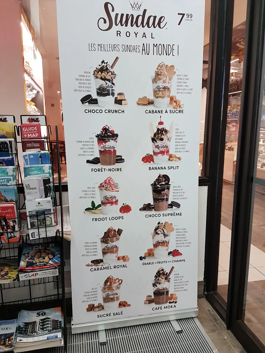 Menu, Chocolato - Ste-Foy