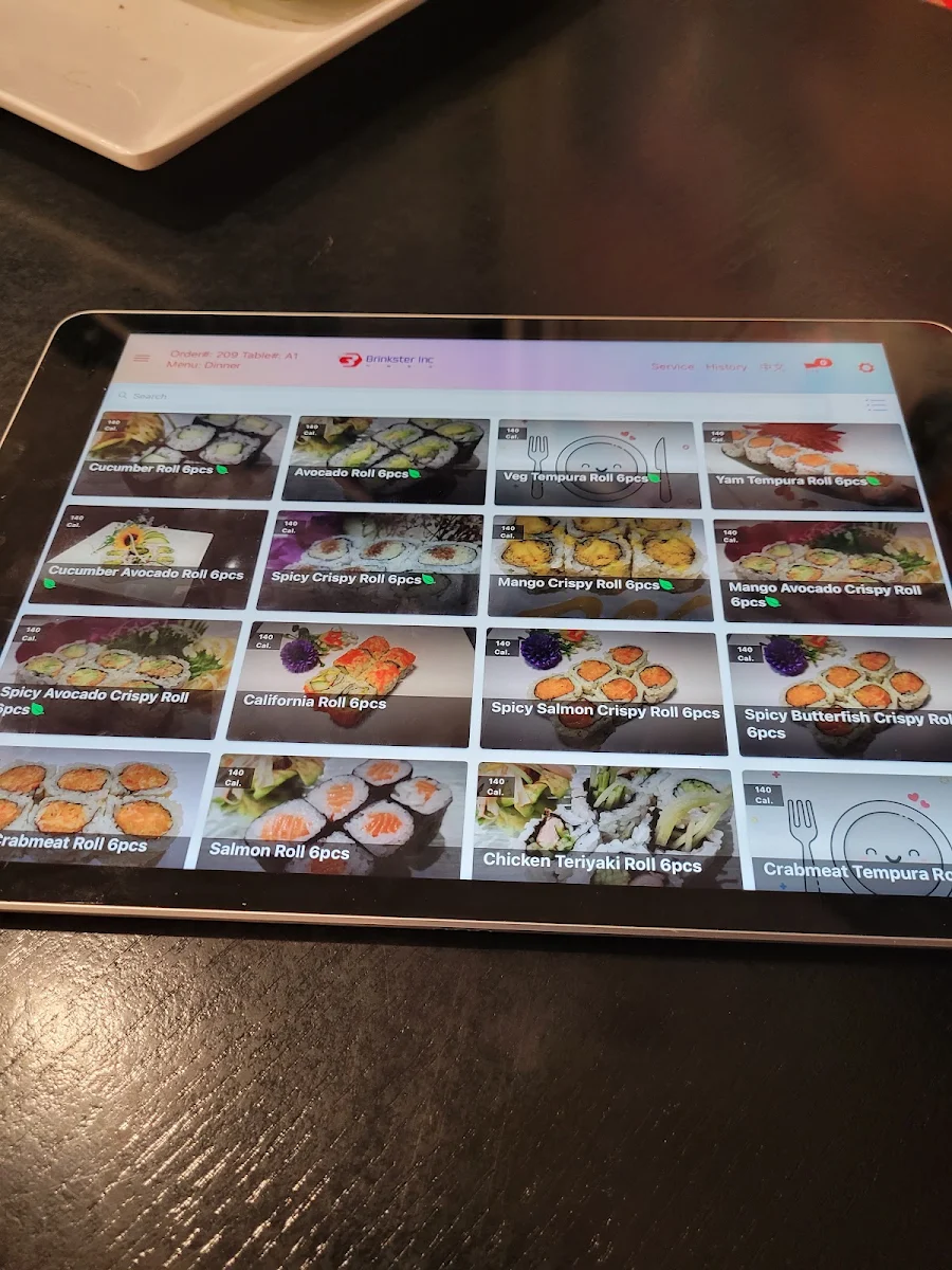 Menu, Sushi Station