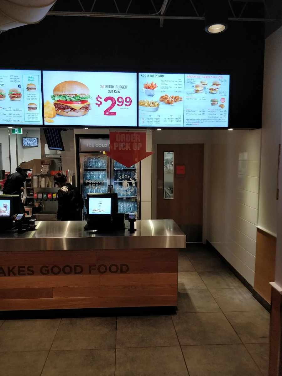 Menu, A&W Canada