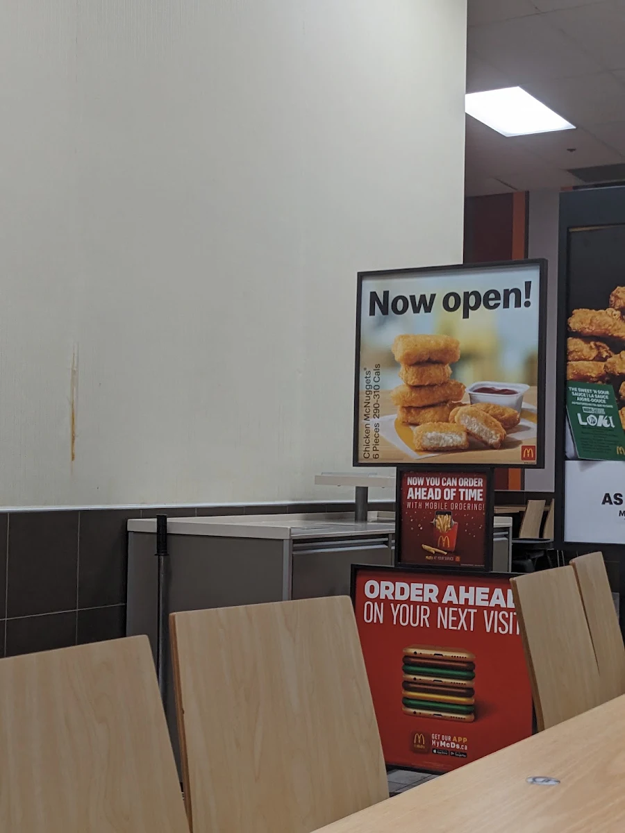 Menu, McDonald's